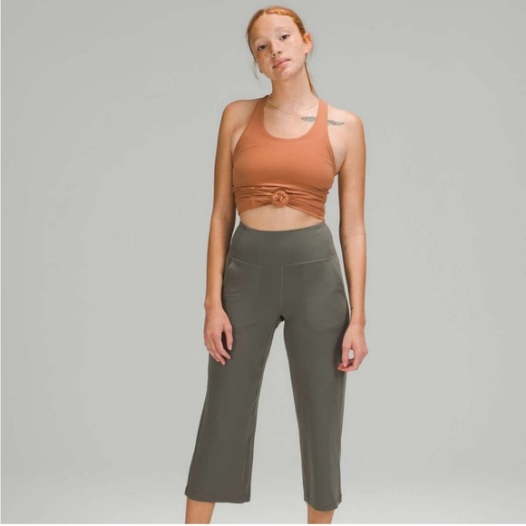 lululemon athletica Pants - Lululemon wide leg align pant sage grey 2 23”